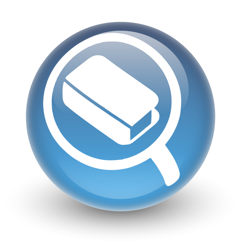 Glossy Search Icon for OPAC