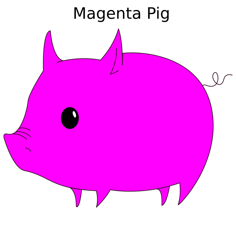 Magenta Pig