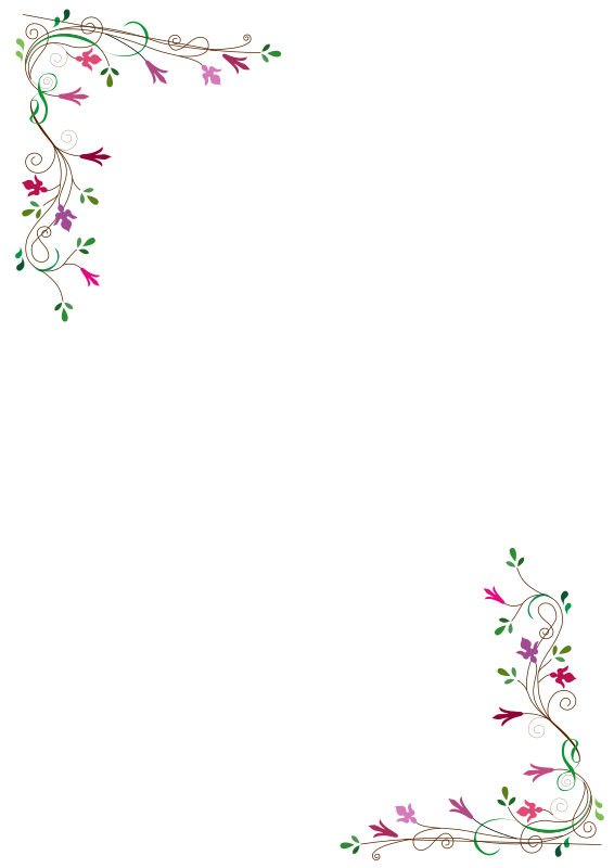 Floral frame - Openclipart