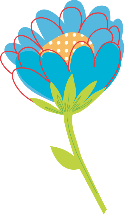 Blue Flower Vector