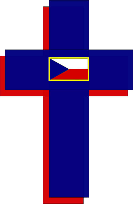 Cross and Czech Flag