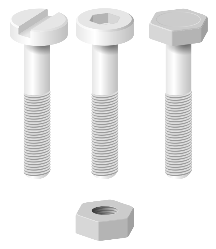 screws and nut