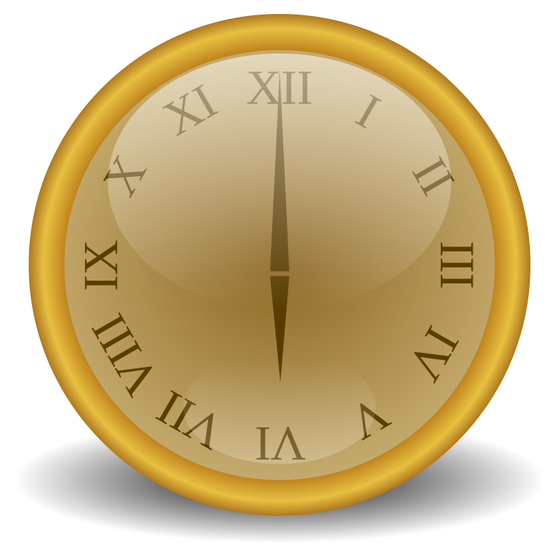 Golden clock