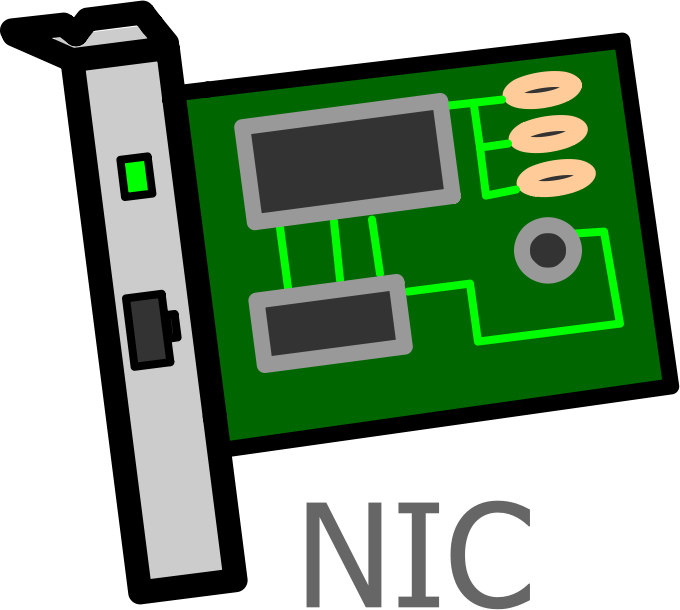 Network Interface Card Labelled