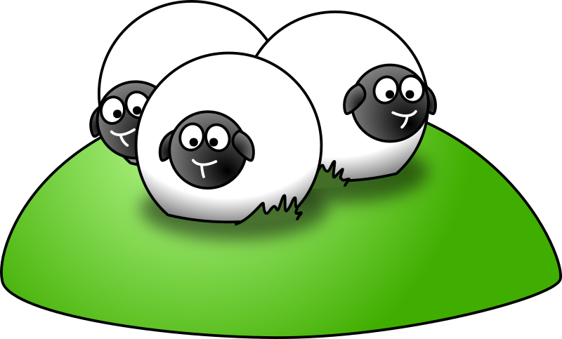 Simple cartoon sheep