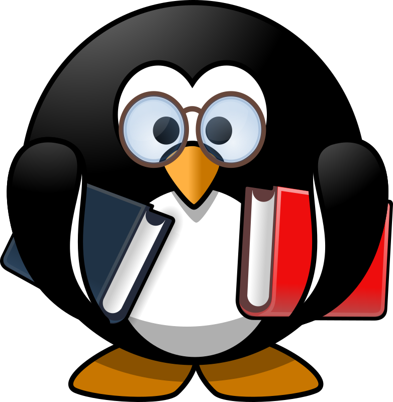 Bookworm penguin