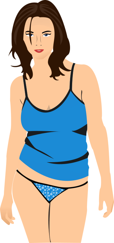 Woman wearing undies