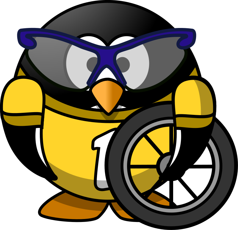 Cyclist penguin