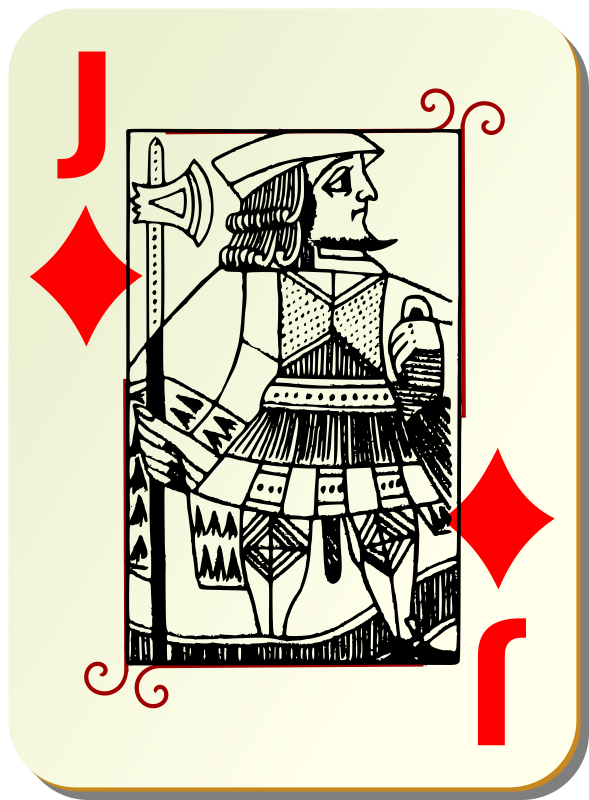 Guyenne deck: Jack of diamonds