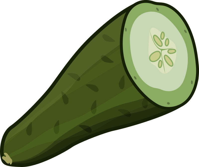 cut cucumber