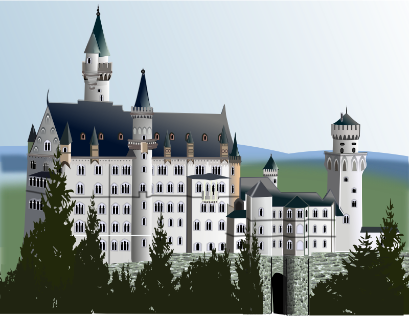 medieval castle, complete detail version