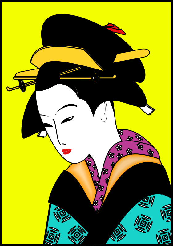 lady in a kimono