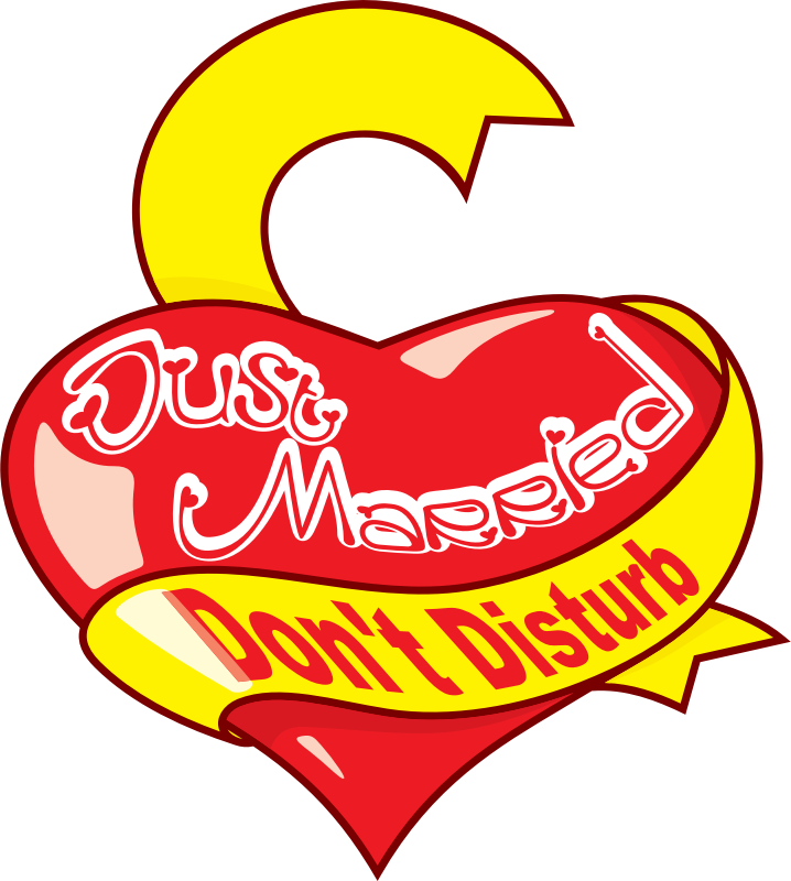 'Just Married' heart