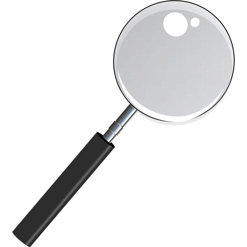 Magnifying Glass with Transparent Glass