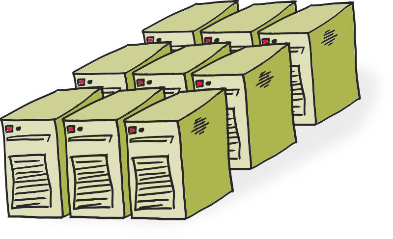 Comic-style servers