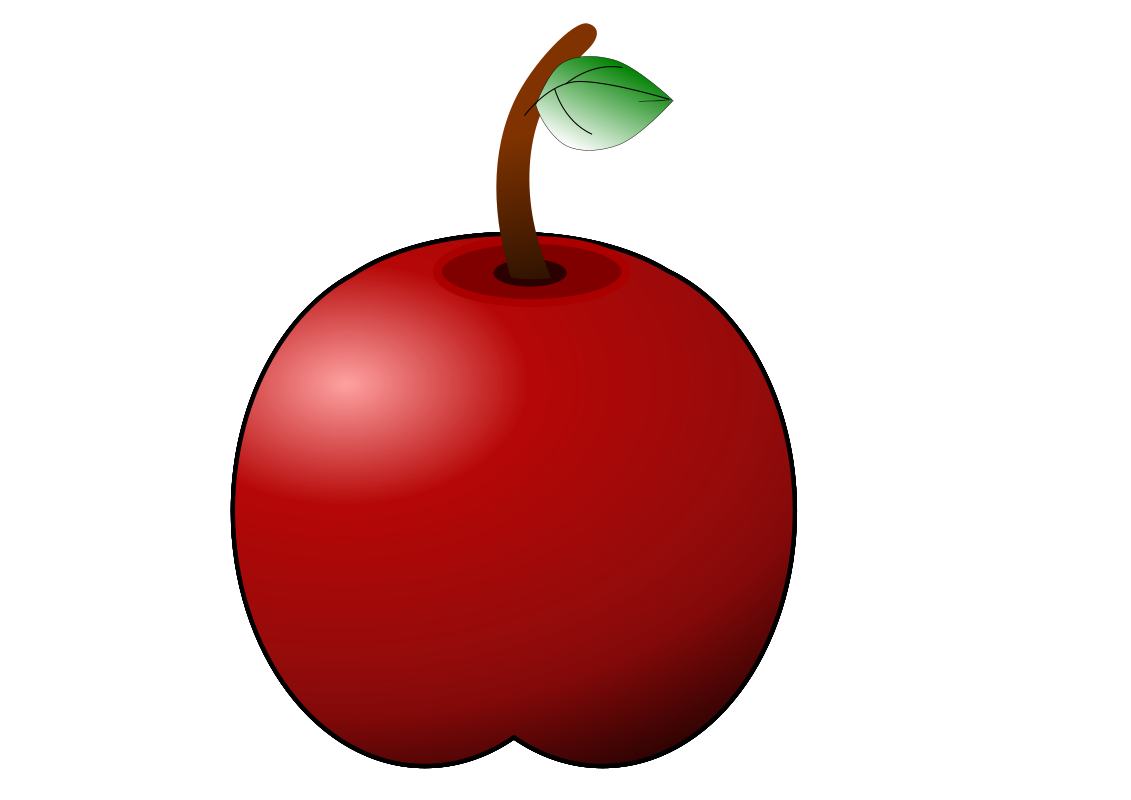 glossy apple