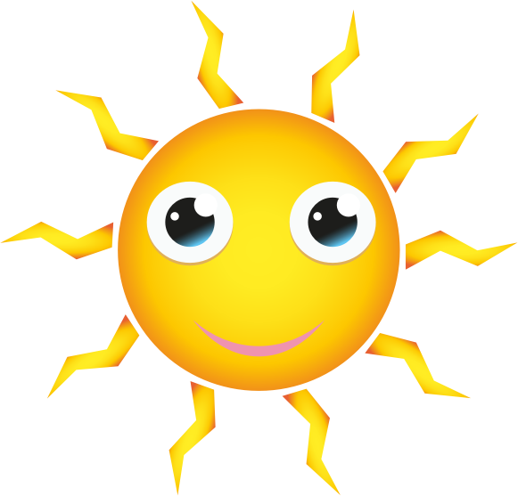 Happy Cartoon Sun