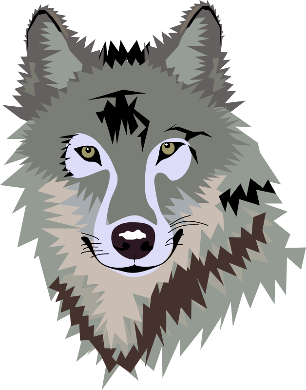 Cartoon Wolf - Openclipart