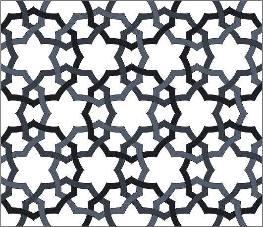 Interlaced oriental repeating pattern