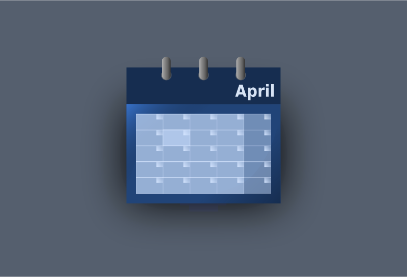 Blue UI calendar Openclipart