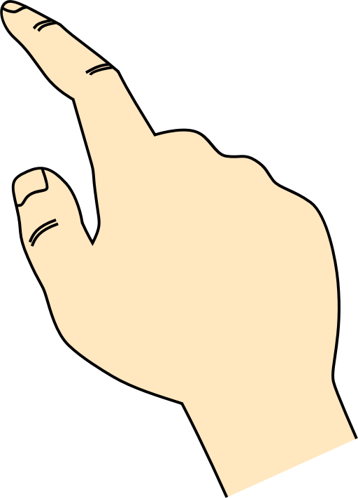 pointing finger clipart