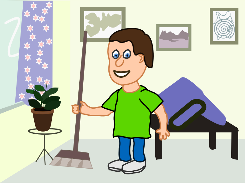 apartment cleaning cartoon - Openclipart