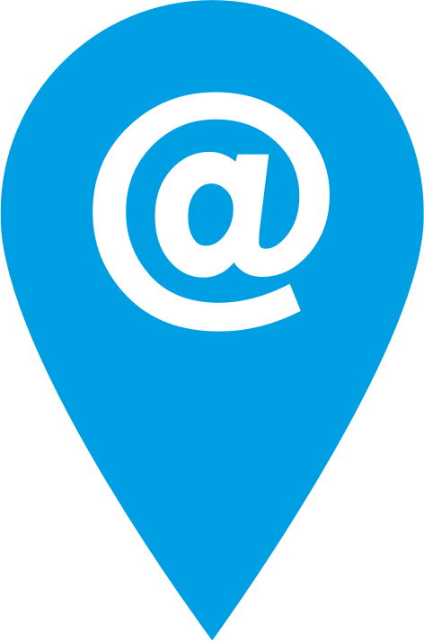 blue email symbol