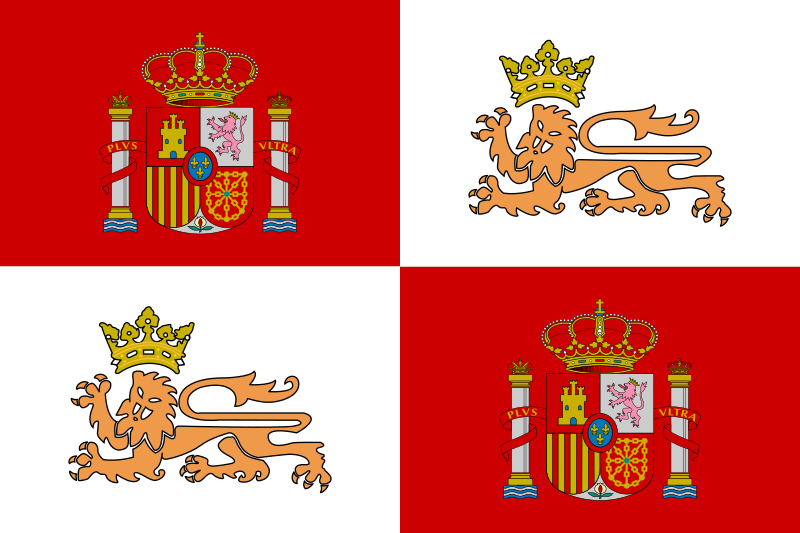 Historic Flag of the Spain Royal Navy