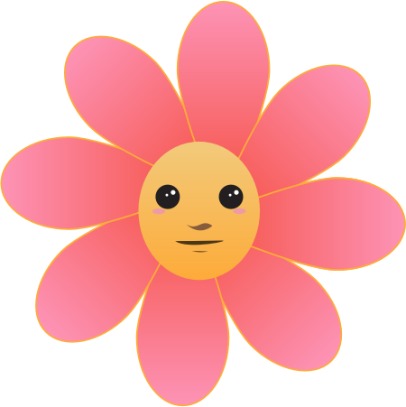 Flower face - Openclipart