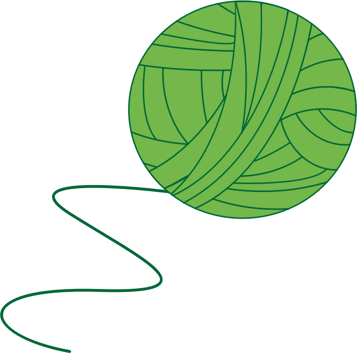 Ball of Yarn Green