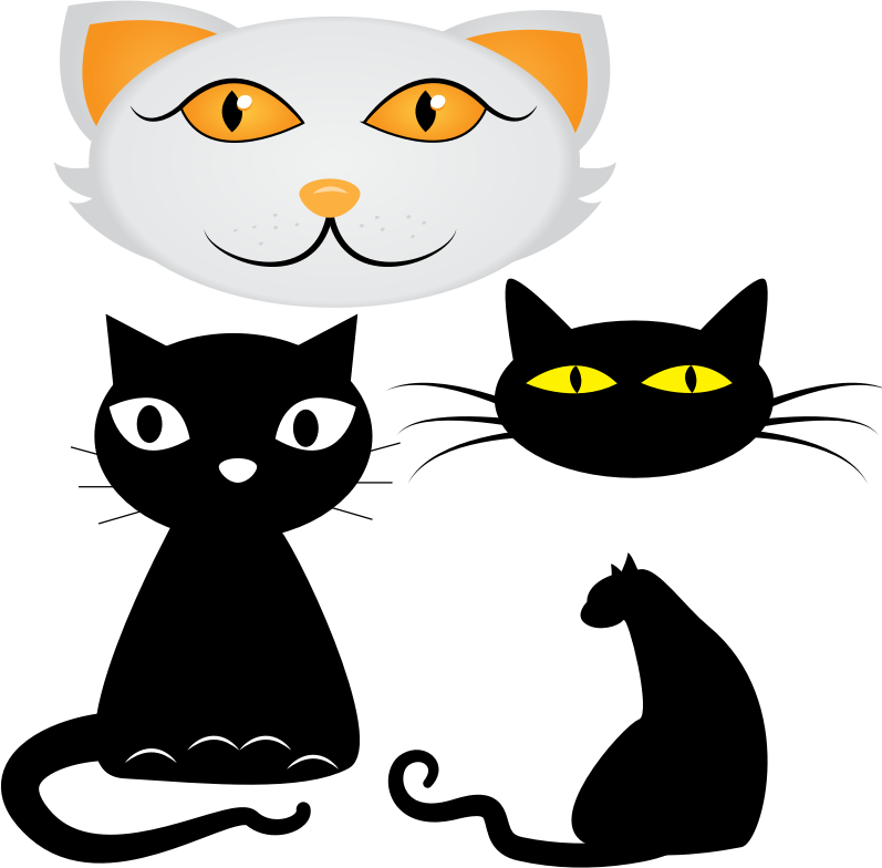 Collection of cat illustrations