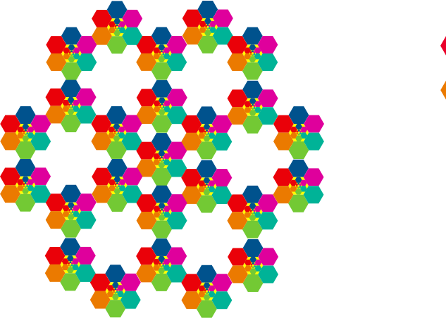 Hexagonal aiflowers 10