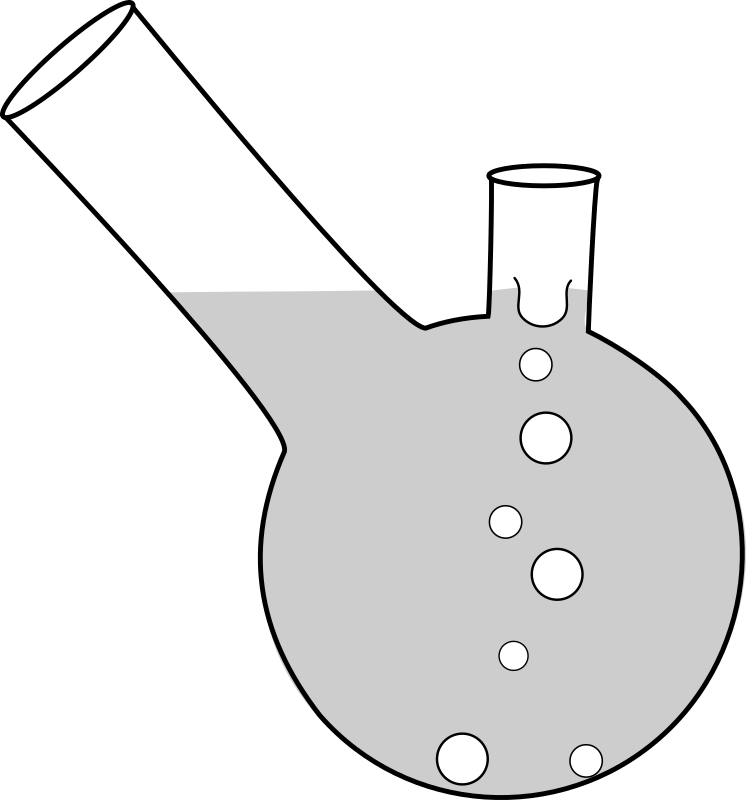 double neck boiling flask