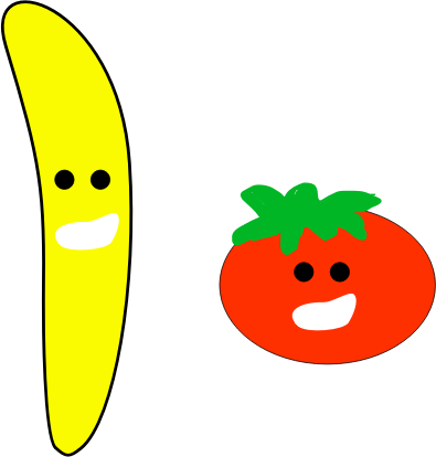 Banana and Tomato 