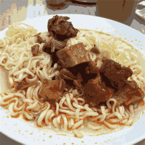  spiced pork cube Instant noodle