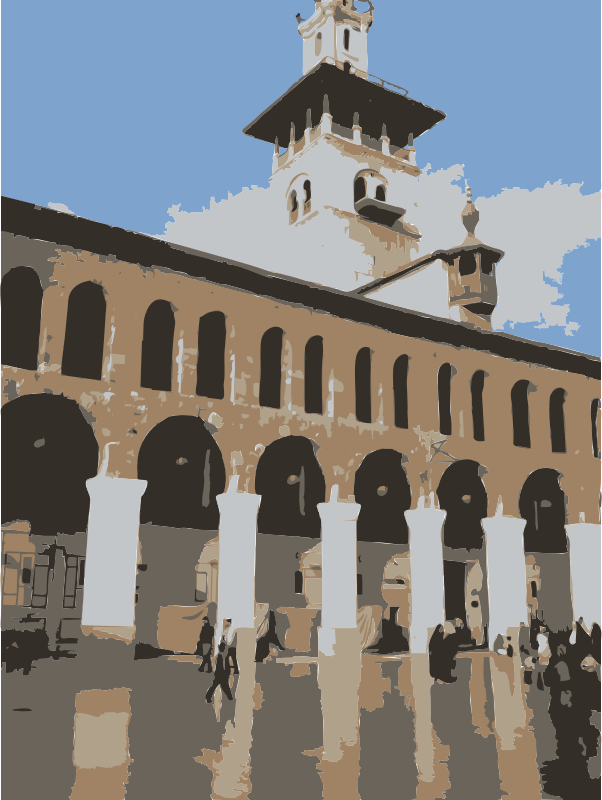 Umayyad Mosque in Damascus Vertical