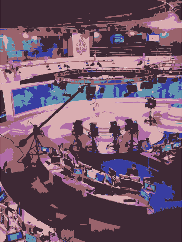 Al Jazeera News Floor Vertical