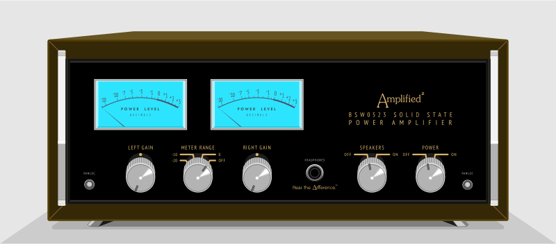 Vintage Solid State Power Amplifier