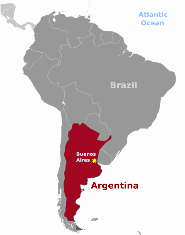 Argentina location label