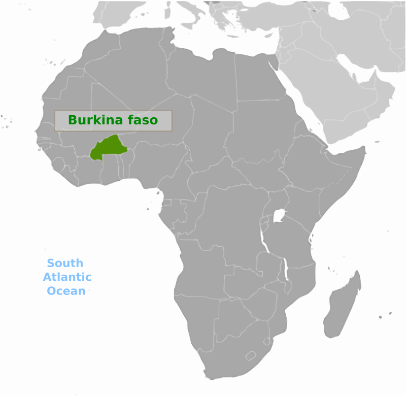 Burkina Faso location label