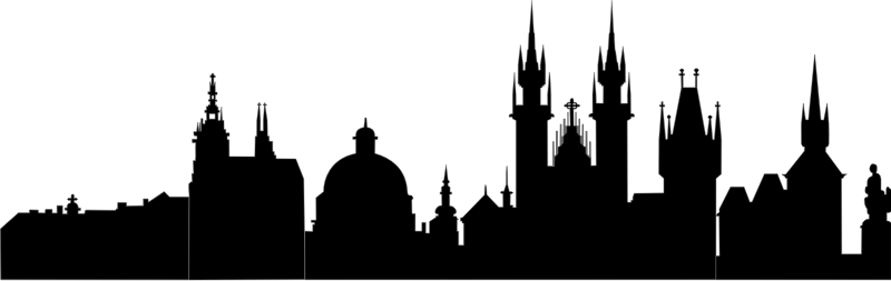 Prague silhouette