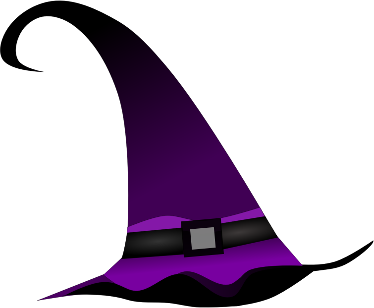 Purple witch hat