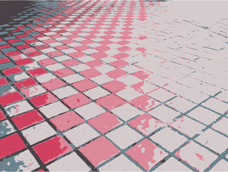 Floor checkered perspective