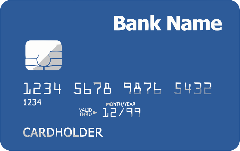 Credit Card (Front) - Openclipart