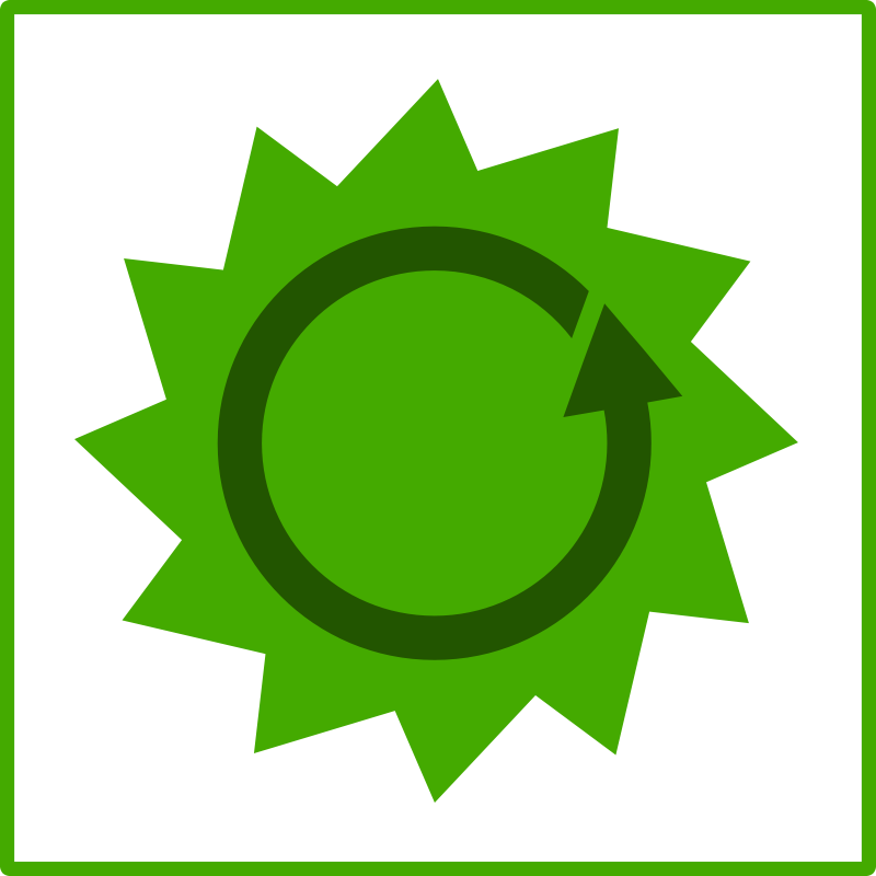 Eco green energy icon