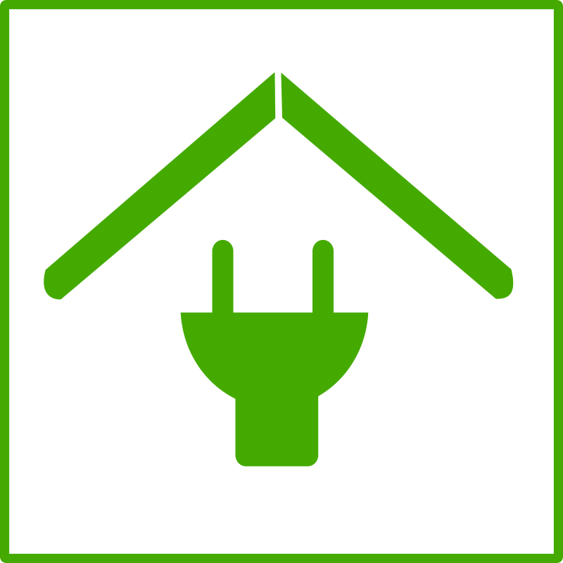 Eco green house icon