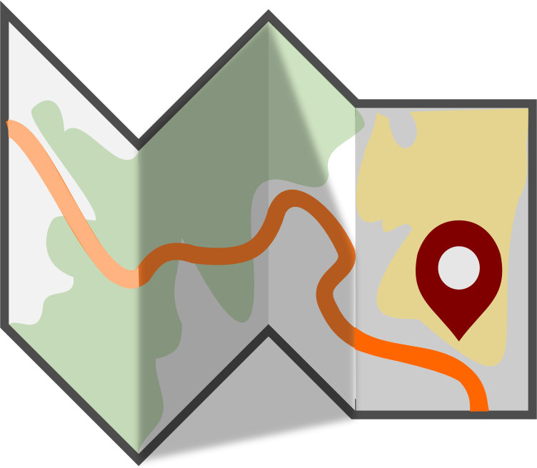 folded map