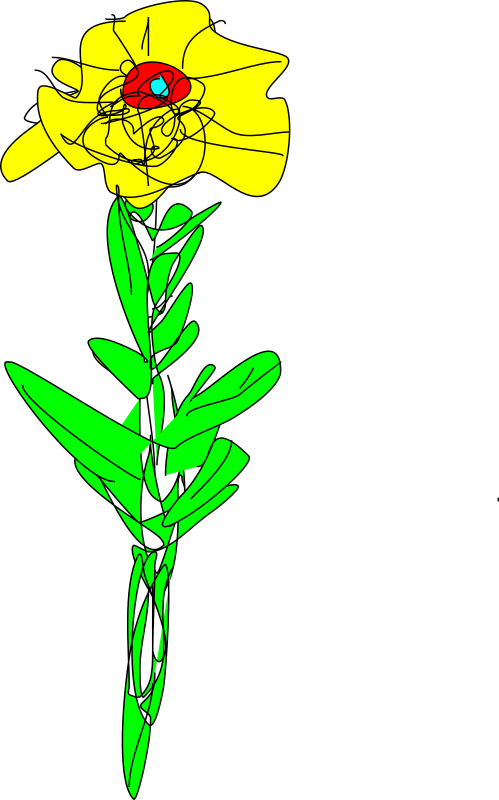 Simple yellow flower 2