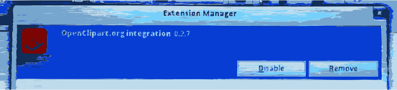 Openclipart libreoffice extension installation