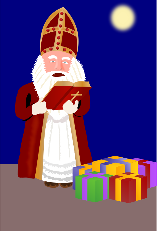 Sinterklaas with presents